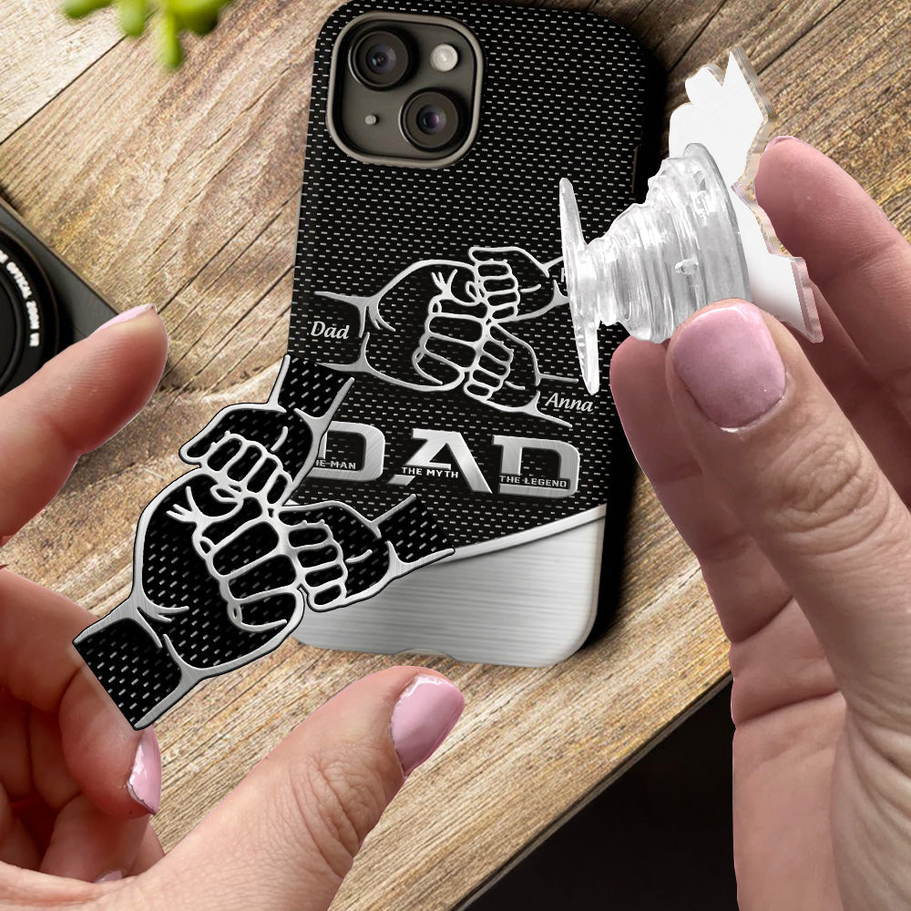 Dad The Man The Myth The Legend First Bump - Christmas Gift for Dad - Personalized Father Full Print Phone Case
