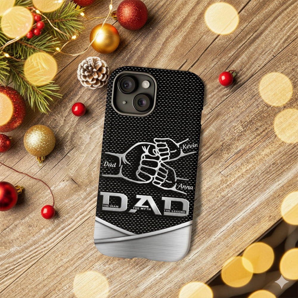 Dad The Man The Myth The Legend First Bump - Christmas Gift for Dad - Personalized Father Full Print Phone Case