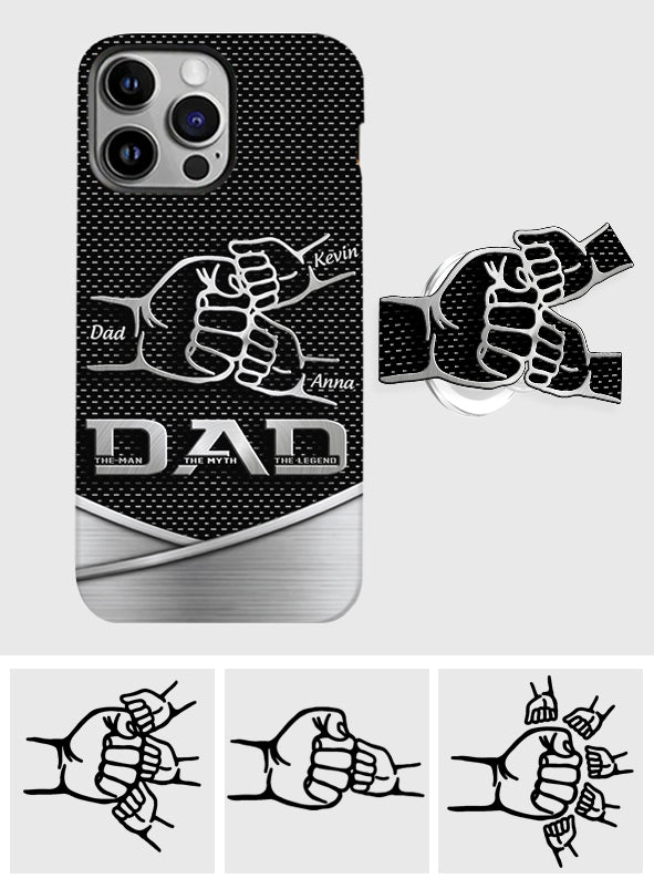 Dad The Man The Myth The Legend First Bump - Christmas Gift for Dad - Personalized Father Full Print Phone Case