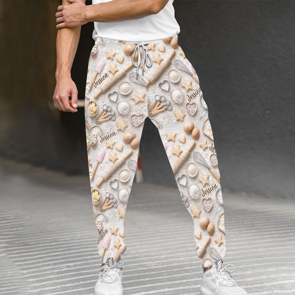 J'adore la pâtisserie - Pantalon de survêtement unisexe personnalisé pour la pâtisserie