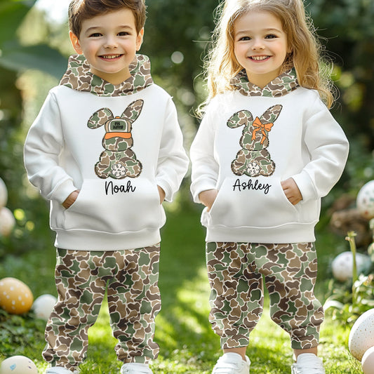 Egg Hunter - Personalized Kid Hoodie & Kid Jogger Sweatpants