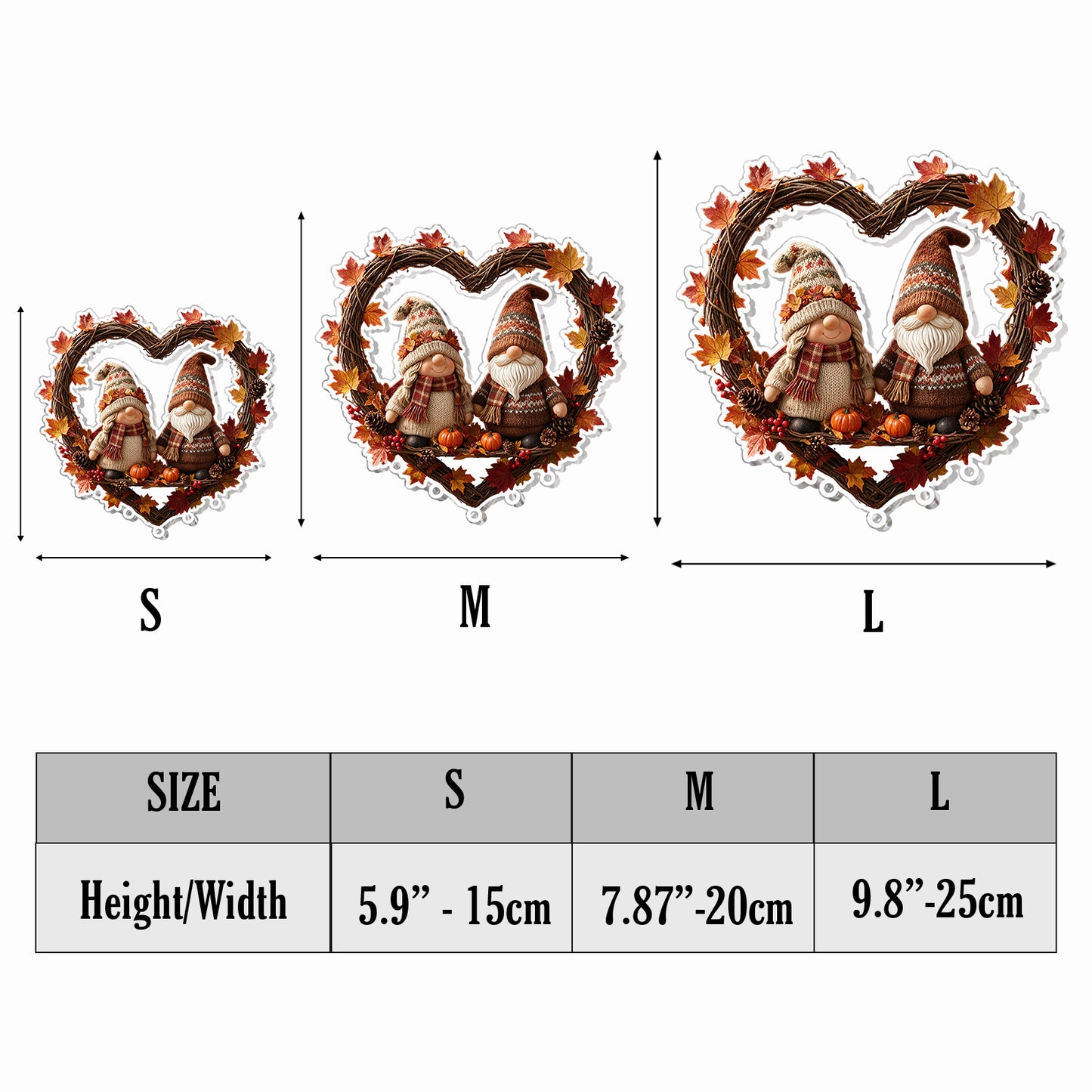 Autumn Season - Personalized Couple Wind Chime With Charm