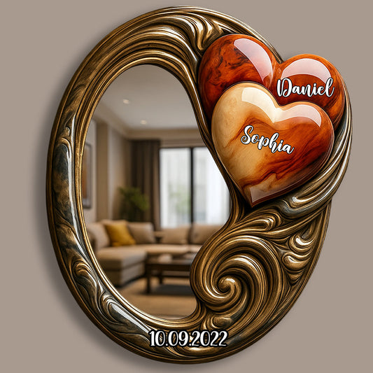 Toi et moi, on y arrive - Miroir mural personnalisé pour couple
