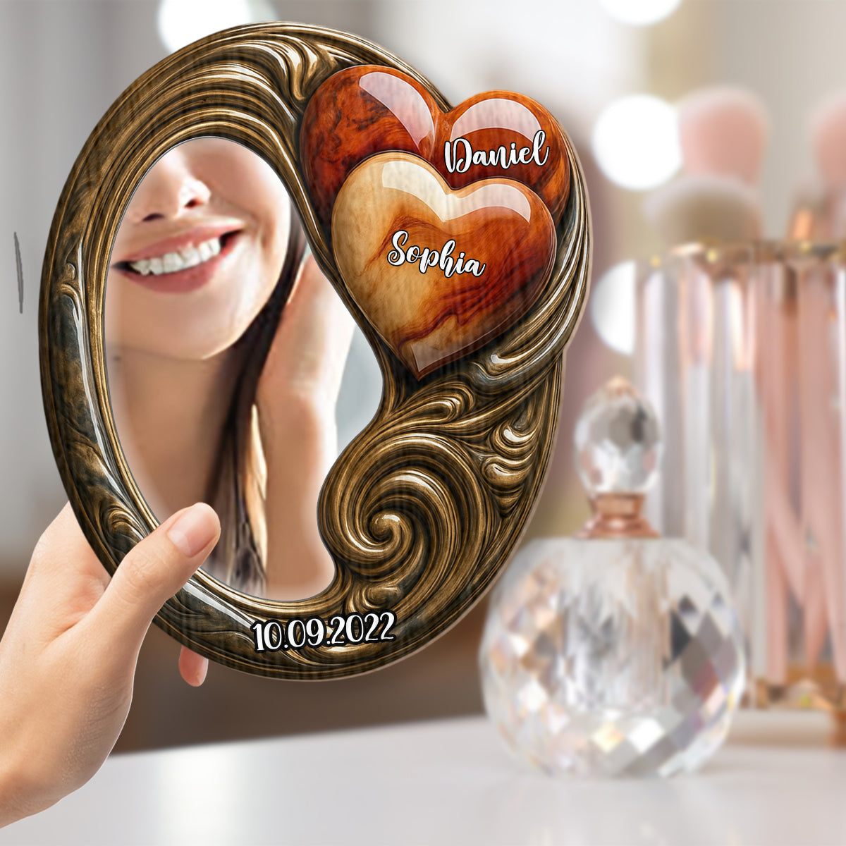 Toi et moi, on y arrive - Miroir mural personnalisé pour couple