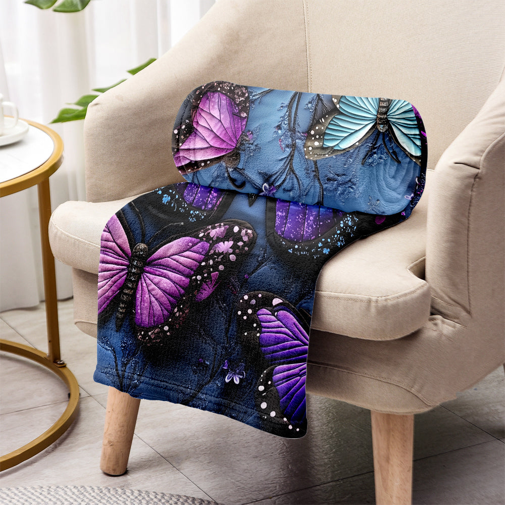 Beautiful Butterflies - Personalized Butterfly Blanket