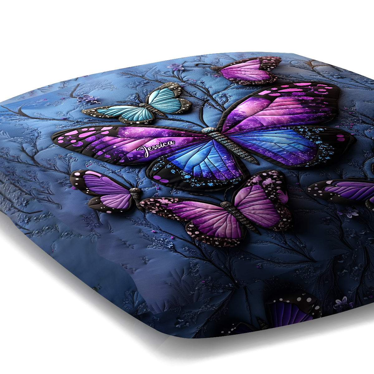 Magnifiques papillons - Coussin décoratif papillon personnalisé