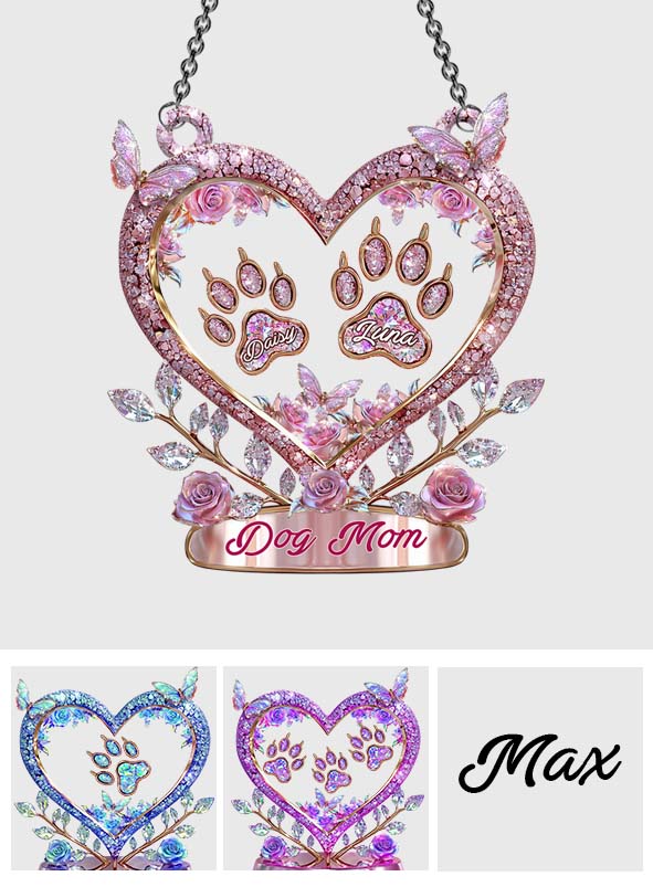 Fur Mama - Personalized Dog Window Hanging Suncatcher Ornament
