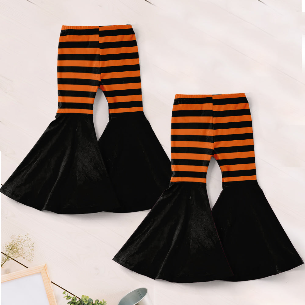 Cute Kids Halloween Set - Personalized Kid Hoodie & Flare Leggings Set