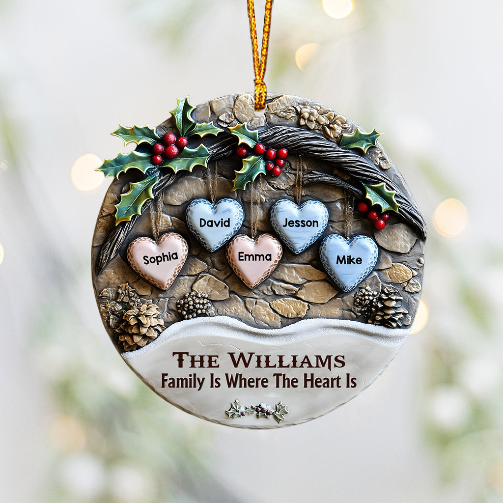 Merry Christmas - Personalized Family Ornament