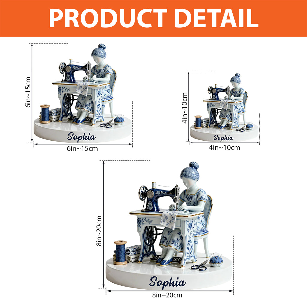 J'adore coudre - Plaque acrylique personnalisée sur mesure pour la couture