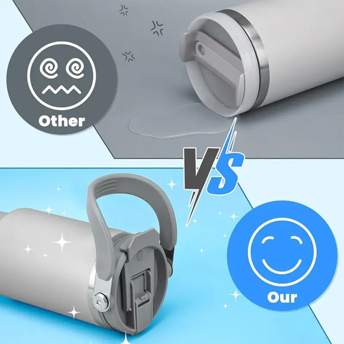 Vie d'infirmière - Gobelet isotherme personnalisé avec poignée ergonomique