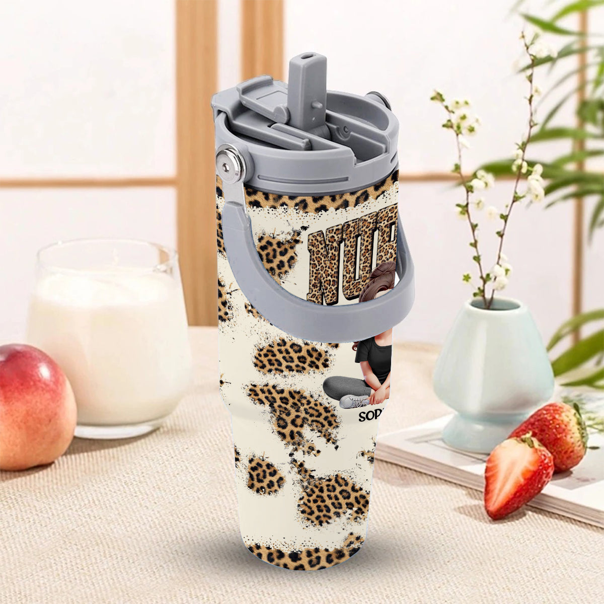 Vie d'infirmière - Gobelet isotherme personnalisé avec poignée ergonomique