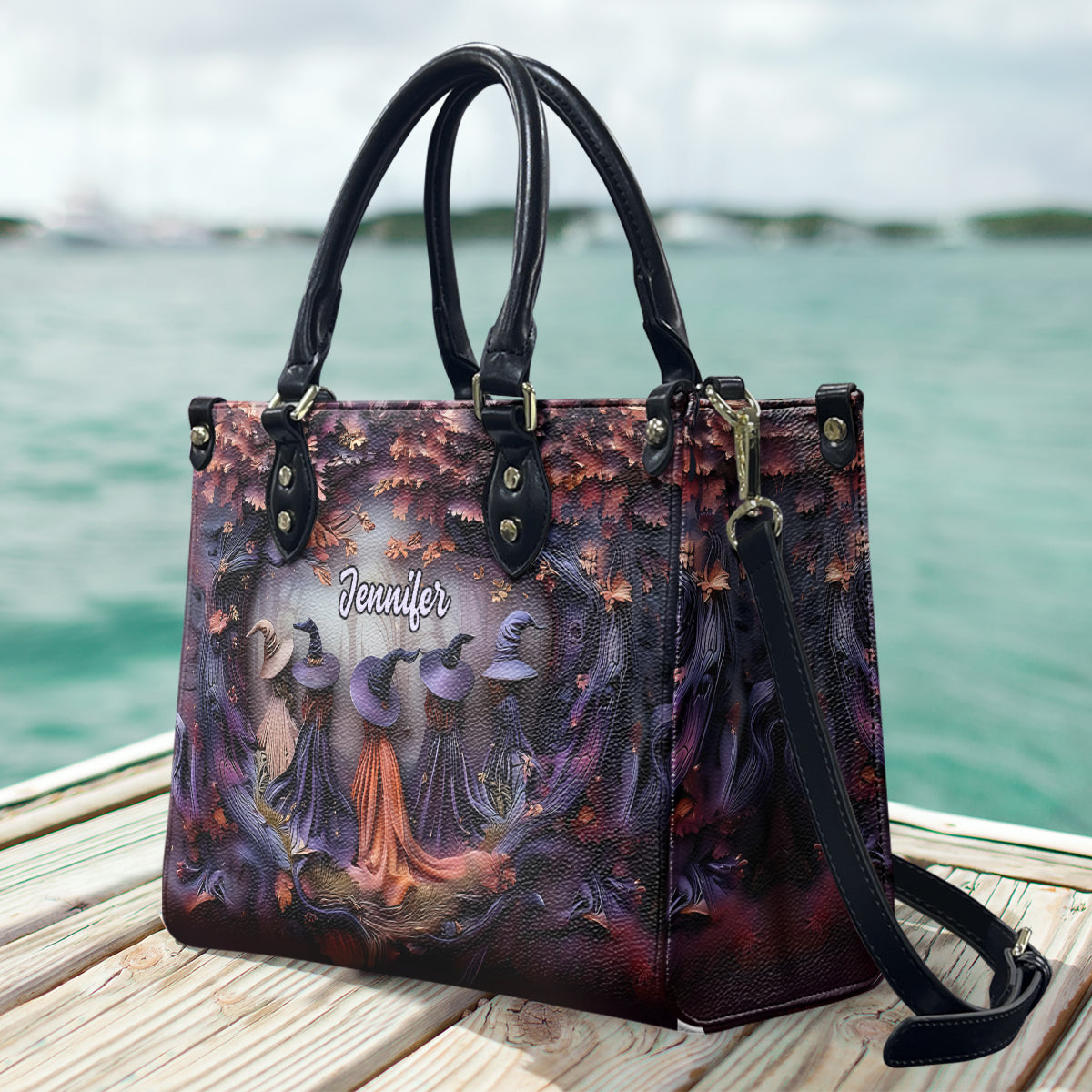 Beautiful Witches - Personalized Witch Leather Handbag