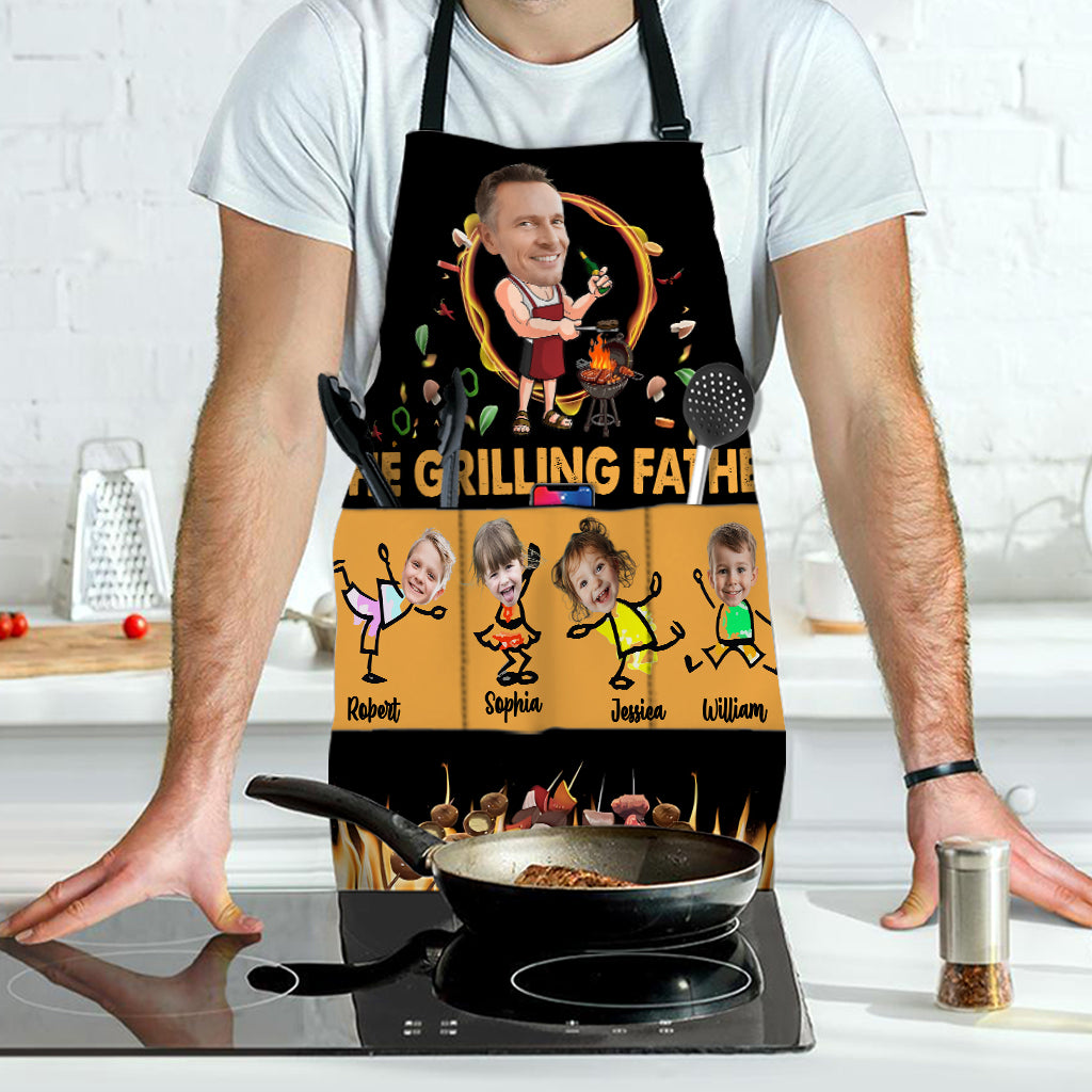 Assiette à griller pour papa - Tablier de papa personnalisé