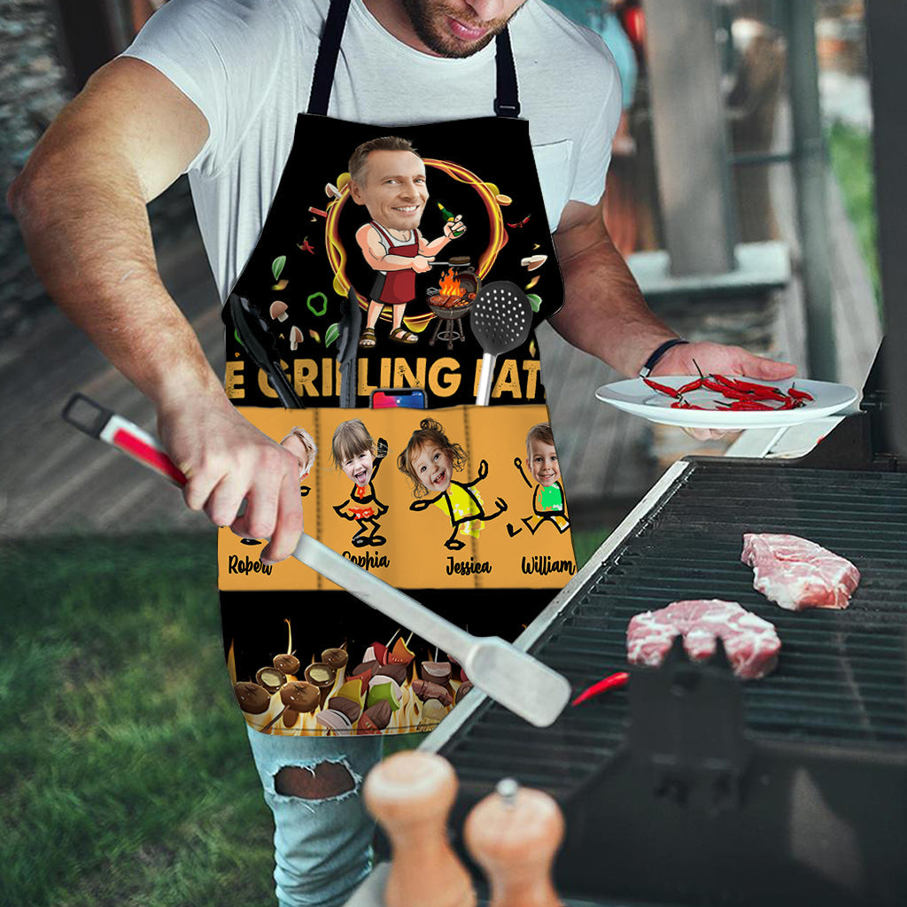 Assiette à griller pour papa - Tablier de papa personnalisé