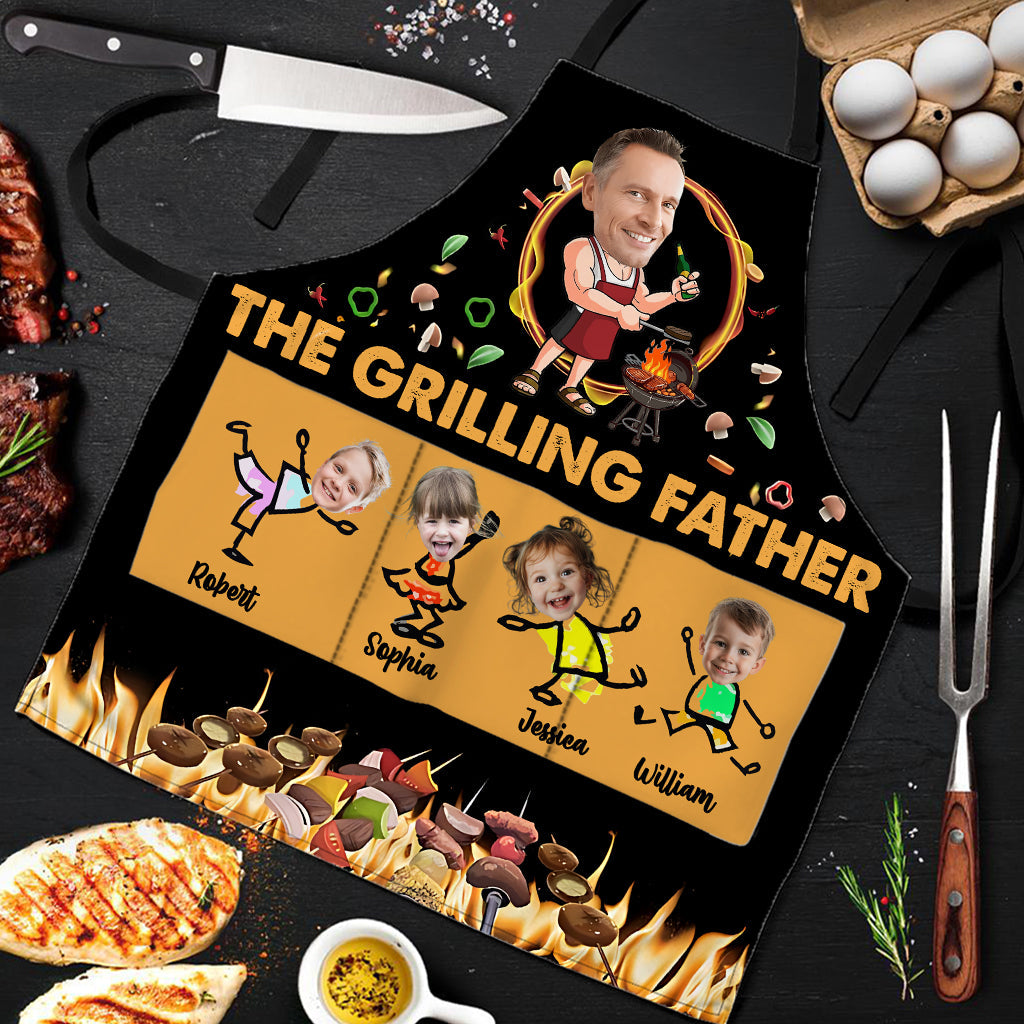 Assiette à griller pour papa - Tablier de papa personnalisé