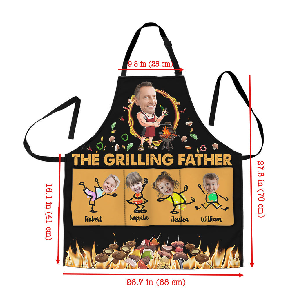 Assiette à griller pour papa - Tablier de papa personnalisé