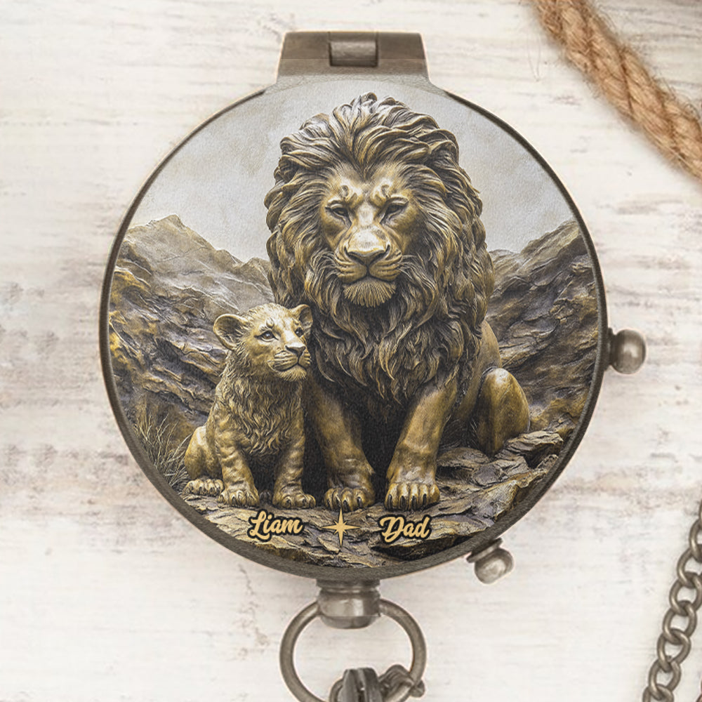 À mon fils - Boussole personnalisée père et fils