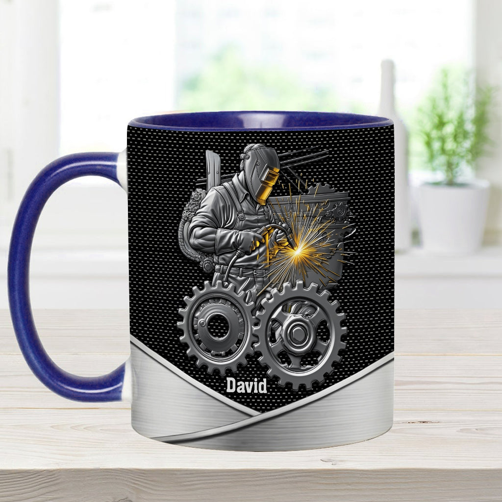 Strong Ones Become Welder - Personalized Welder Accent Mug