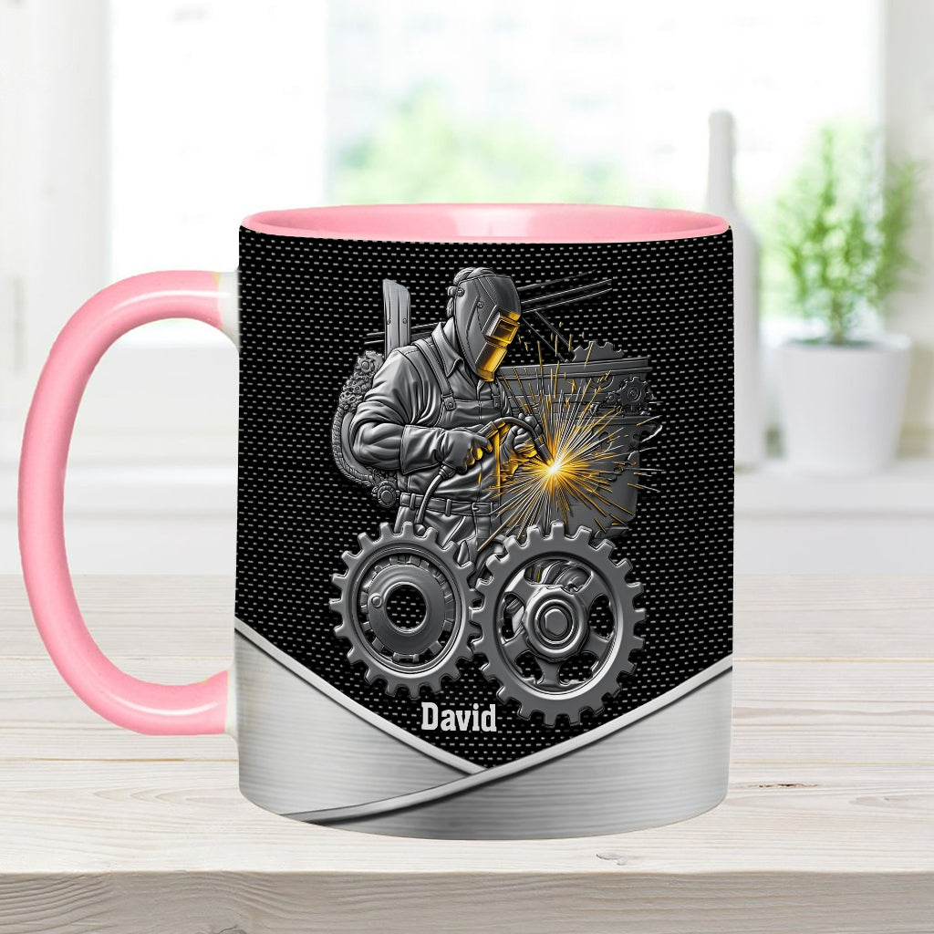 Strong Ones Become Welder - Personalized Welder Accent Mug