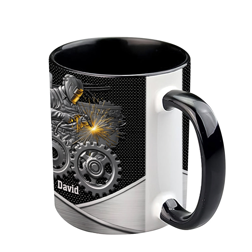 Strong Ones Become Welder - Personalized Welder Accent Mug