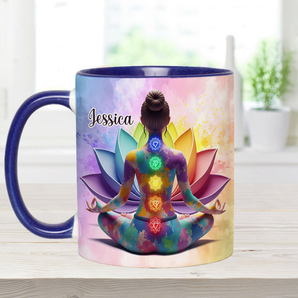 Lâchez prise - Mug personnalisé Yoga Accent Mug