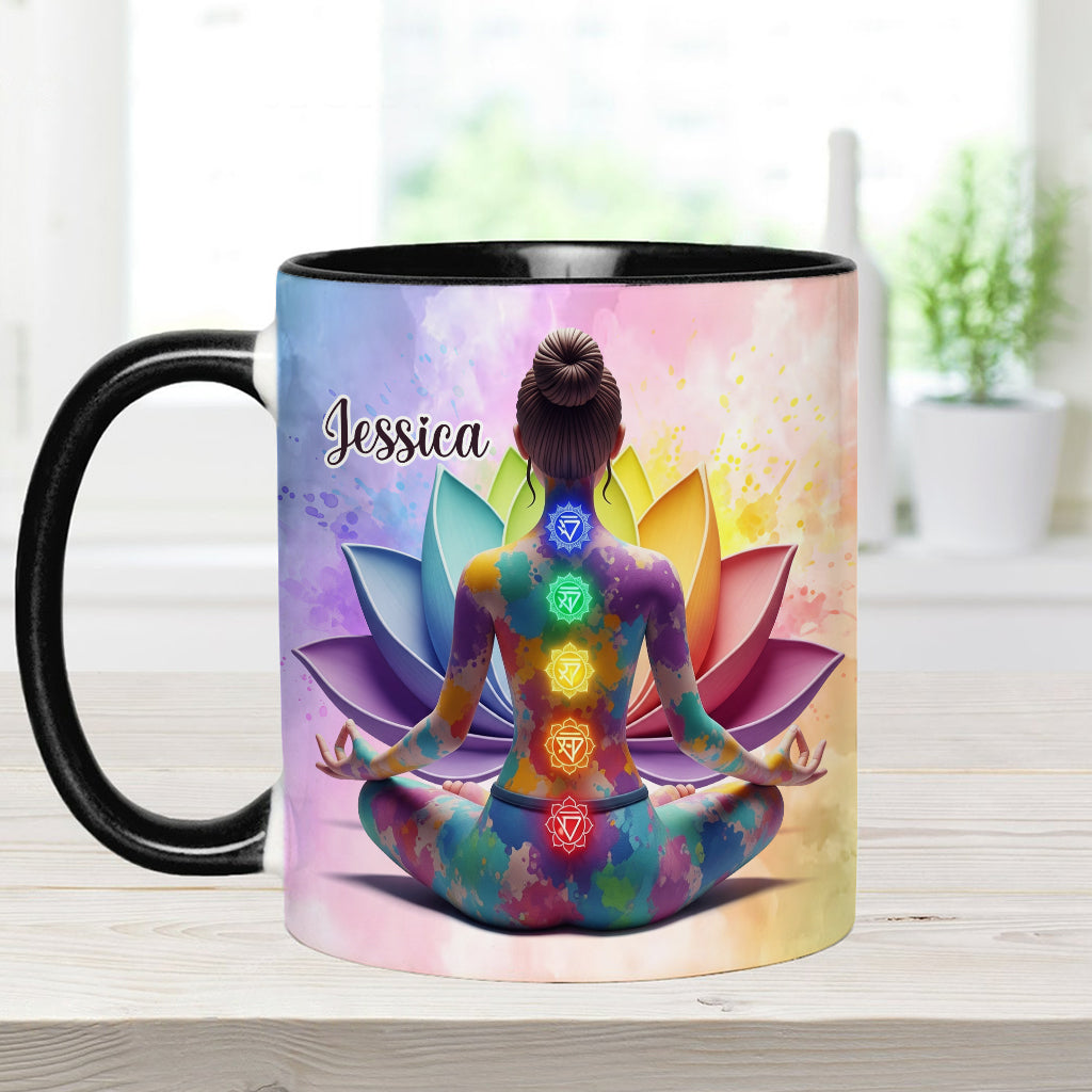 Lâchez prise - Mug personnalisé Yoga Accent Mug