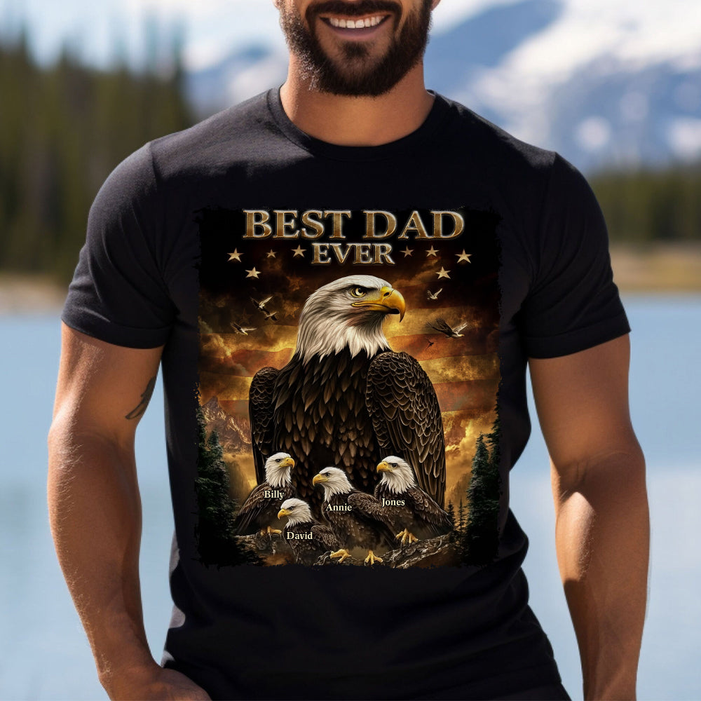 Best Dad Ever - Personalized Father T-shirt And Hoodie