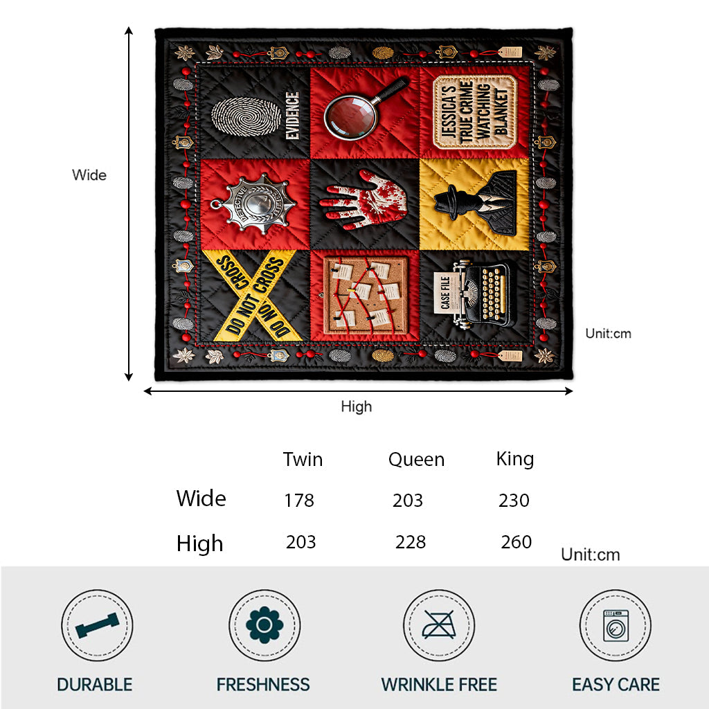 Couverture personnalisée pour les passionnés de faits divers - Couette personnalisée inspirée par les faits divers