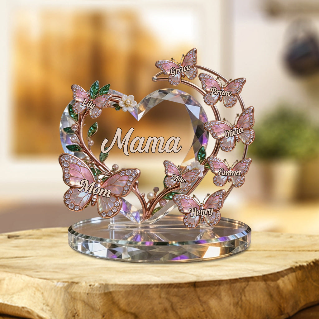 Meilleure Maman Nana Mère - Plaque Acrylique Personnalisée en Forme