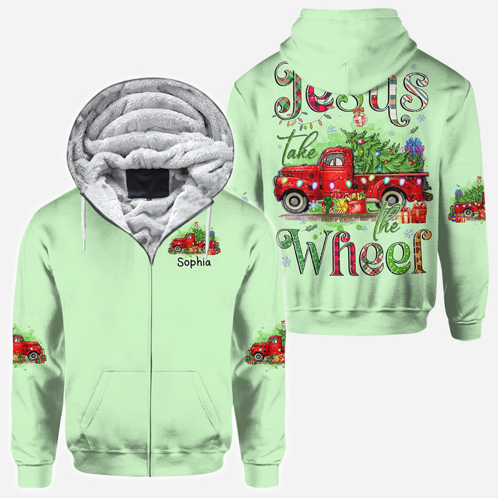 T-shirt de Noël personnalisé « Jésus prend le volant »