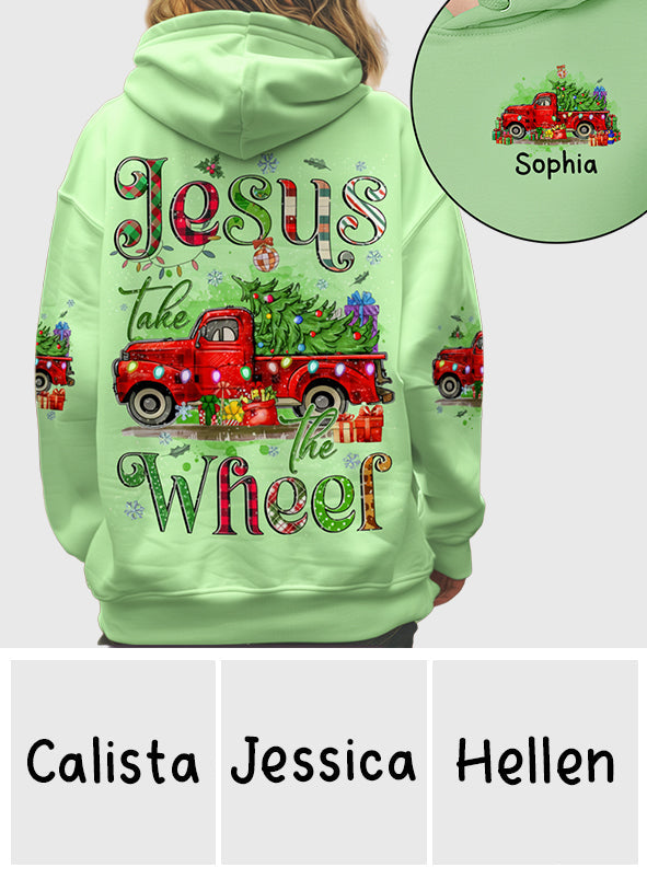 T-shirt de Noël personnalisé « Jésus prend le volant »
