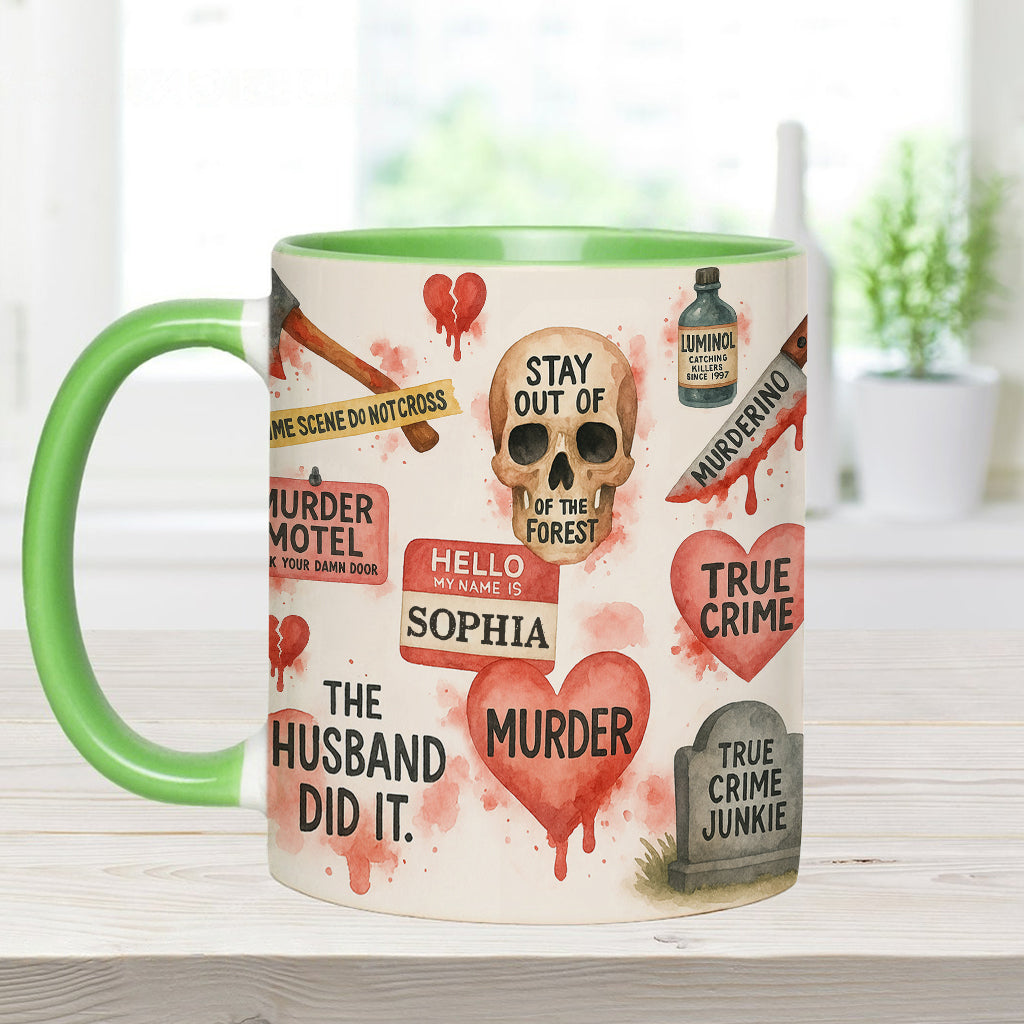 True Crime Lover - Personalized True Crime Accent Mug