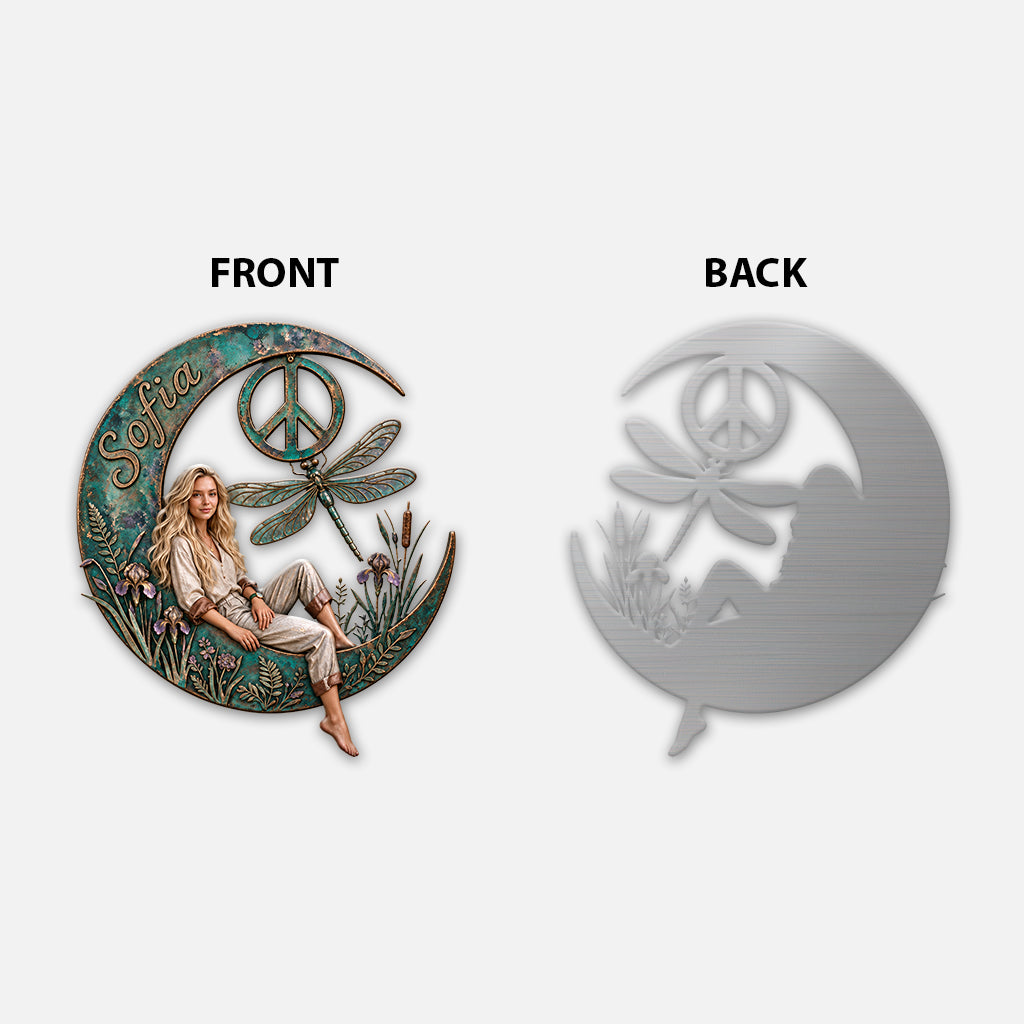 Hippie Souls - Personalized Hippie 3D Printed Cut Metal Sign