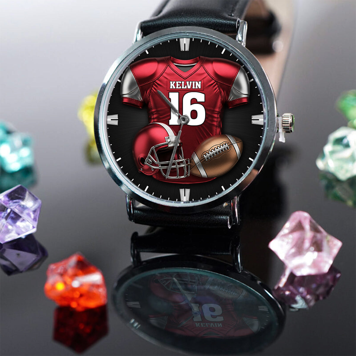 Love Football - Personalized Football Hand Watch