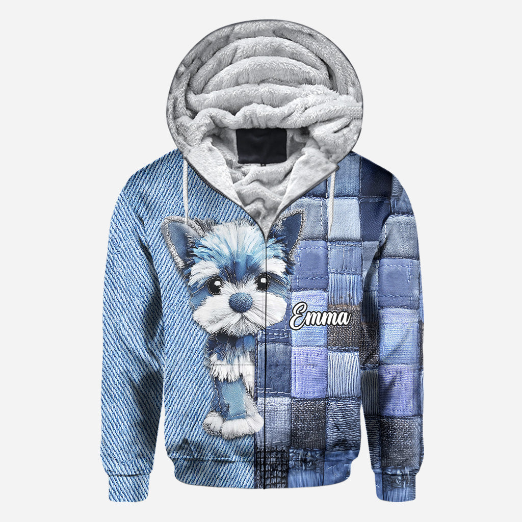 T-shirt personnalisé « J’adore les Yorkshire Terriers » avec motif chien.