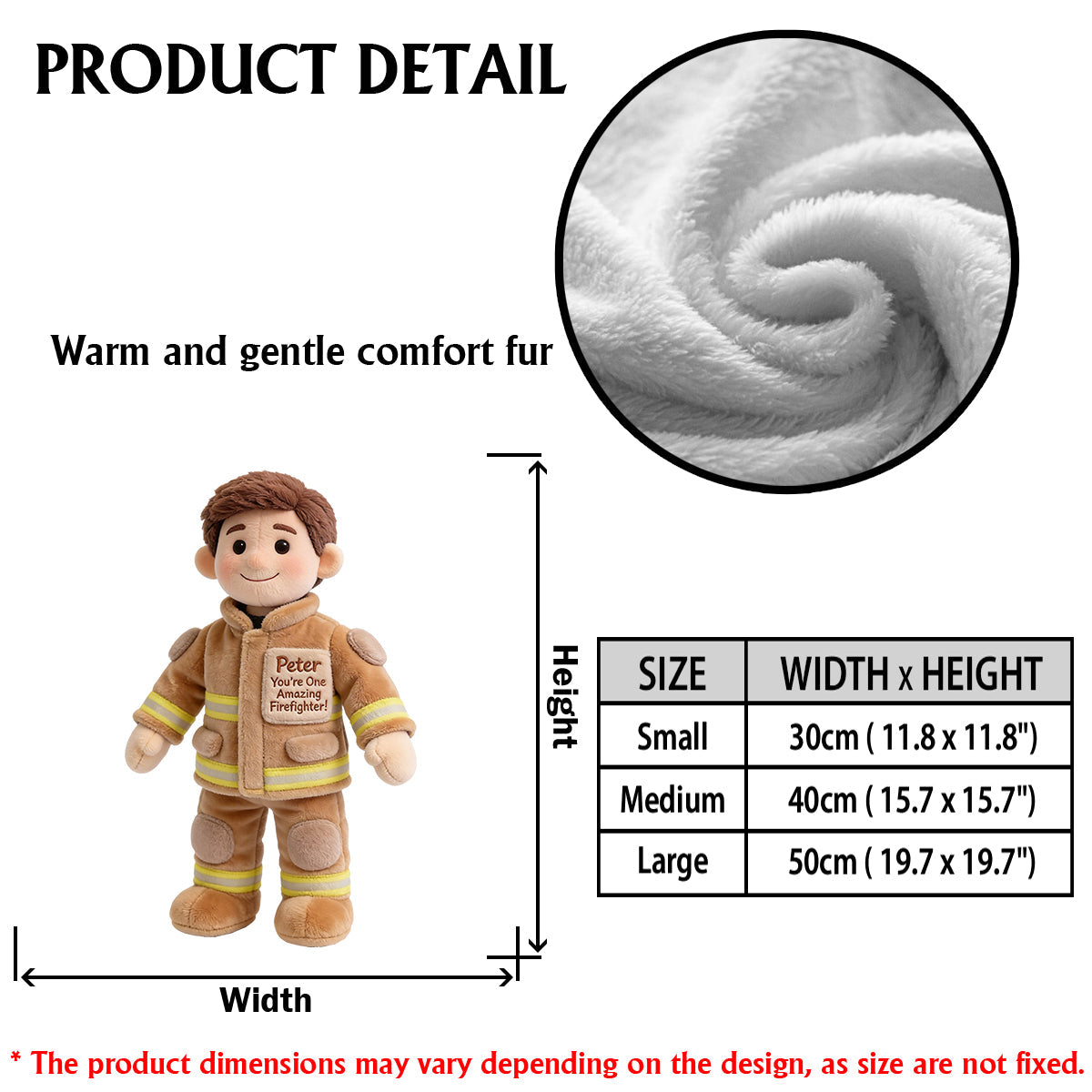 You Are One Amazing Firefighter - Personalized Firefighter Premium Faux Fur Pillow