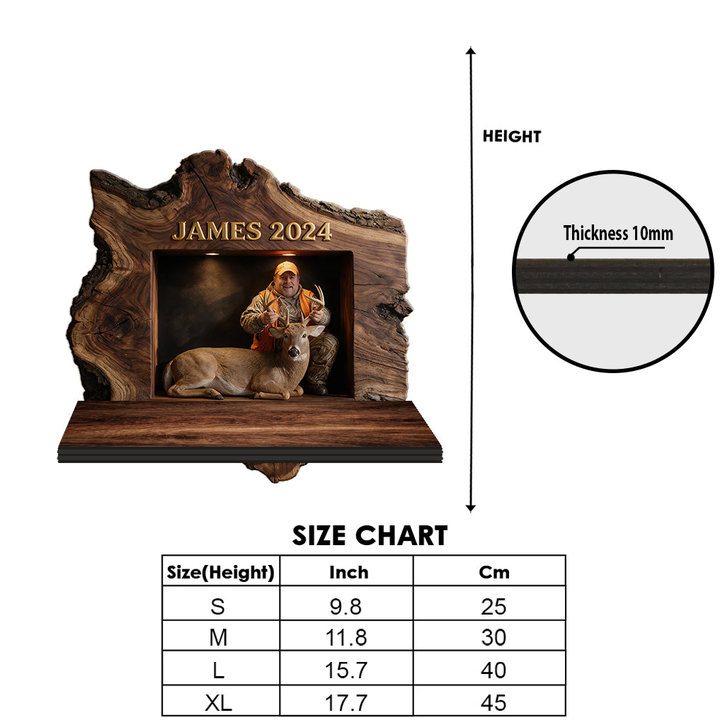 Hunting Season - Personalized Hunting Wooden Floating Shelf