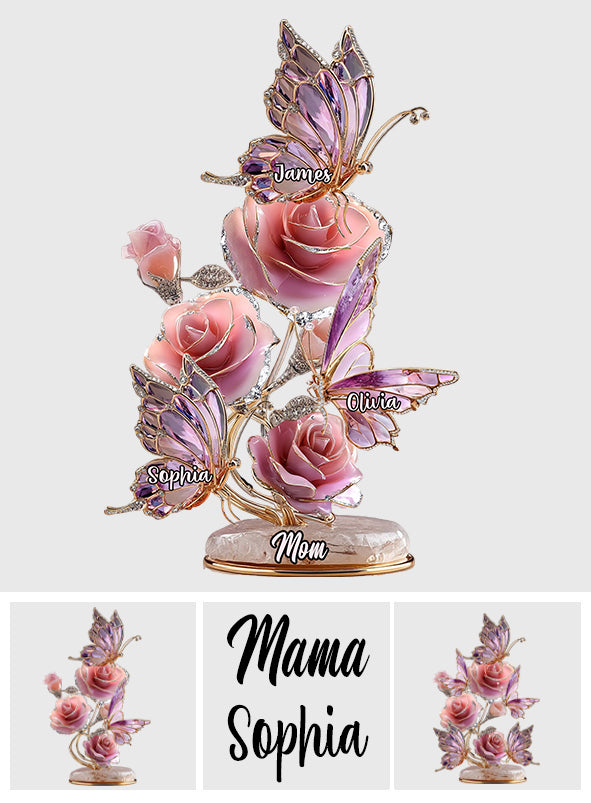 We Love You - Personalized Mother Custom Shaped Acrylic Plaque