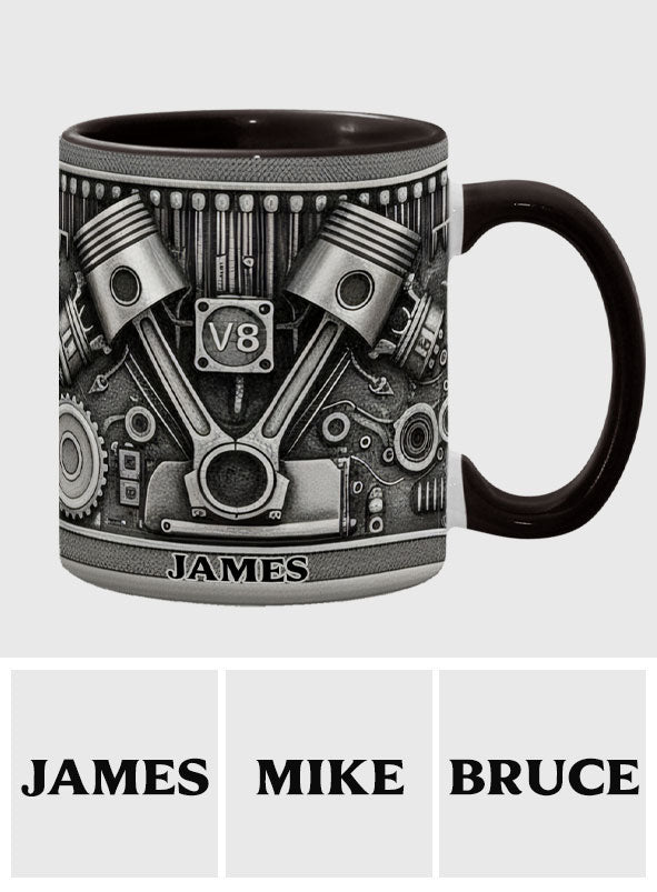 Mechanic Lovers - Personalized Car Lover Accent Mug & Coaster