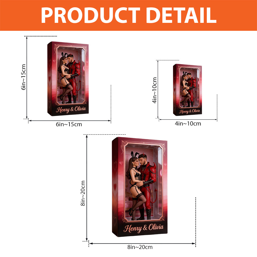 Déguisements de couple pour toute photo - Plaque acrylique personnalisée « Couple épicé » en forme de pièce unique