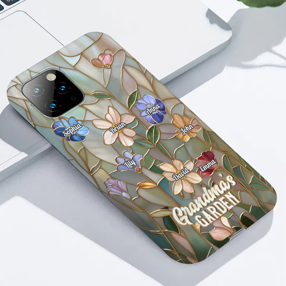 Coque de téléphone personnalisée « Le jardin de grand-mère » avec impression intégrale