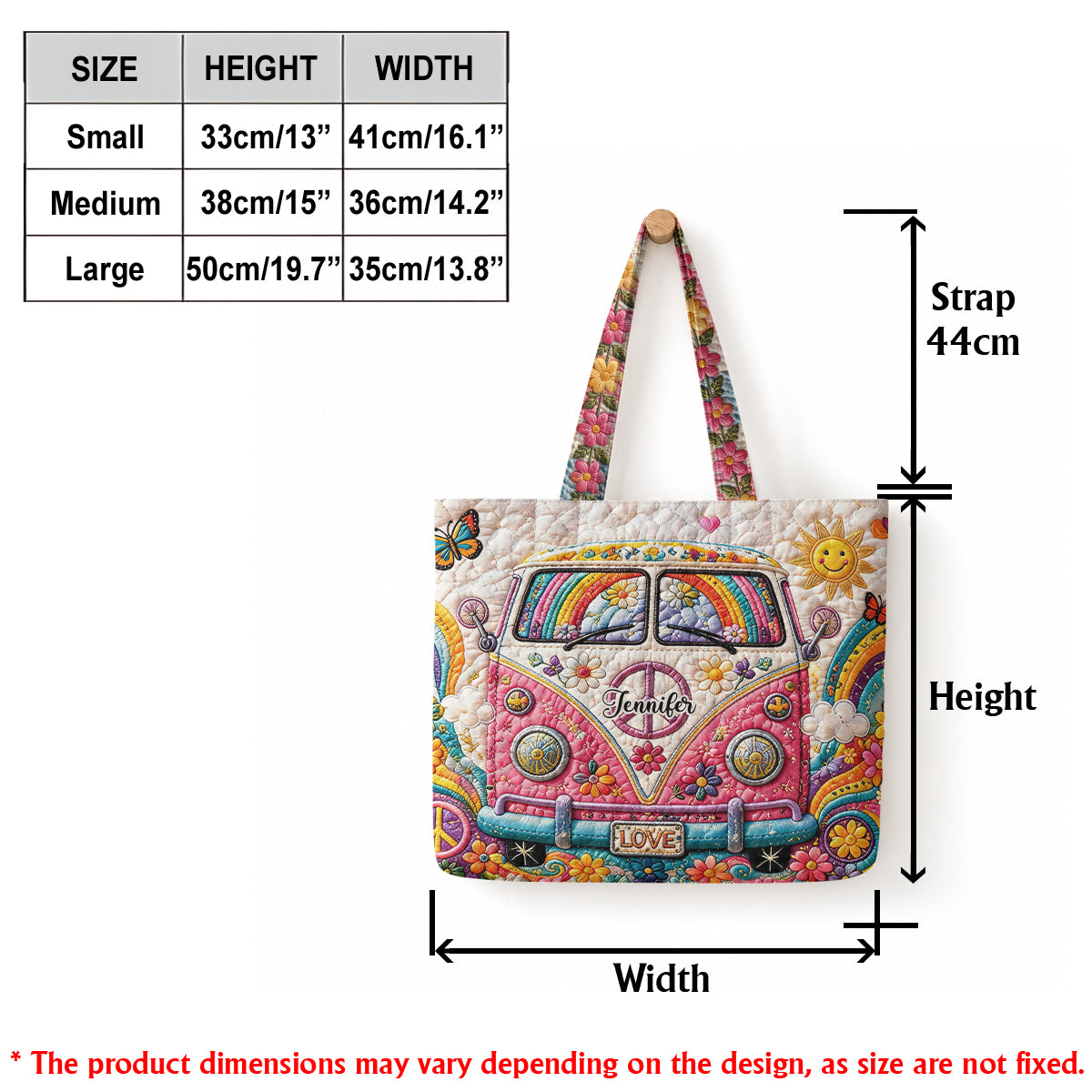 Sac Hippie Soul Avec Charme - Sac Tote Matelassé Personnalisé Avec Charme Doux