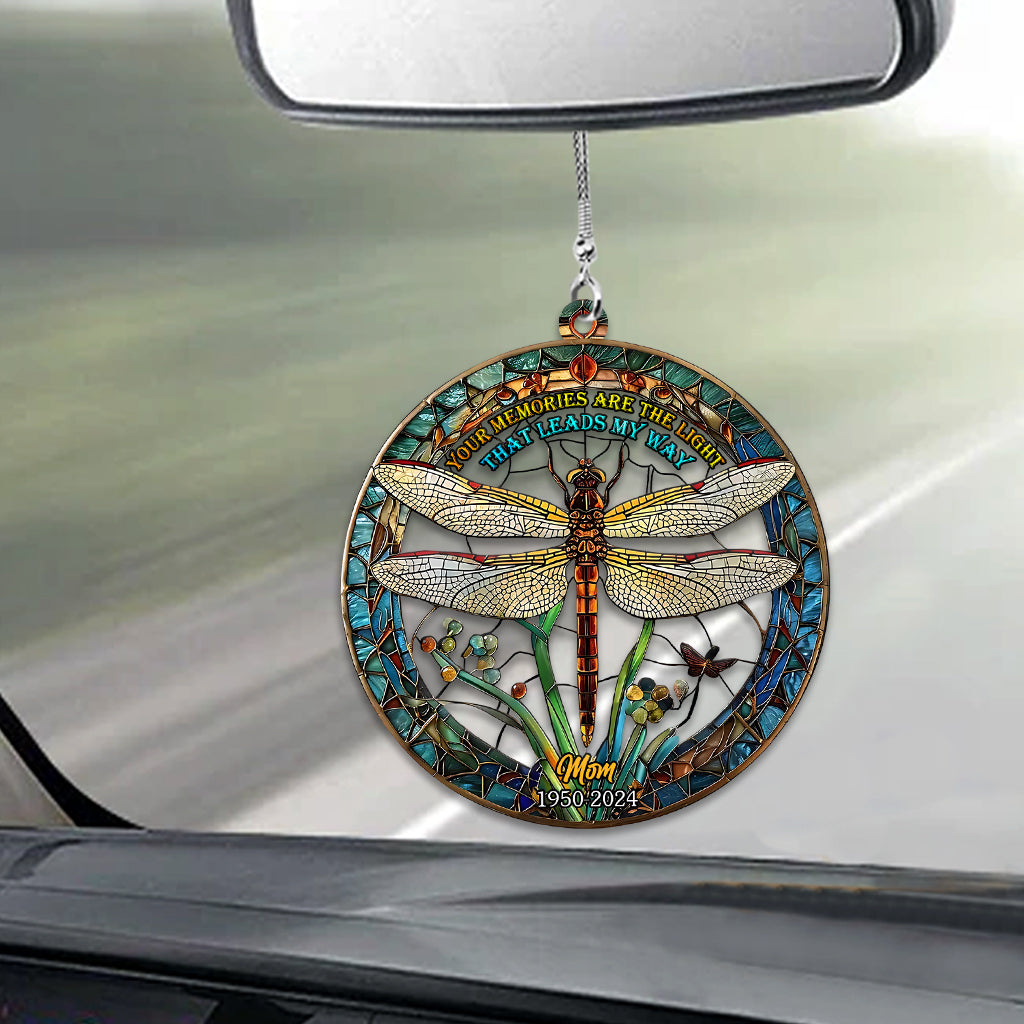Your Memories Are The Light That Leads My Way - Personalized Memorial Car Ornament