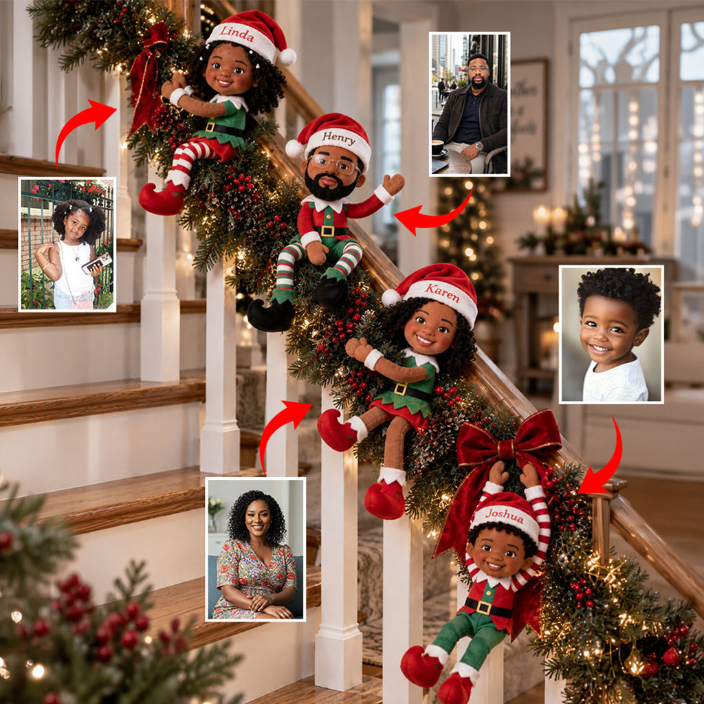 Christmas Elf - Personalized Family Posable Plush Doll