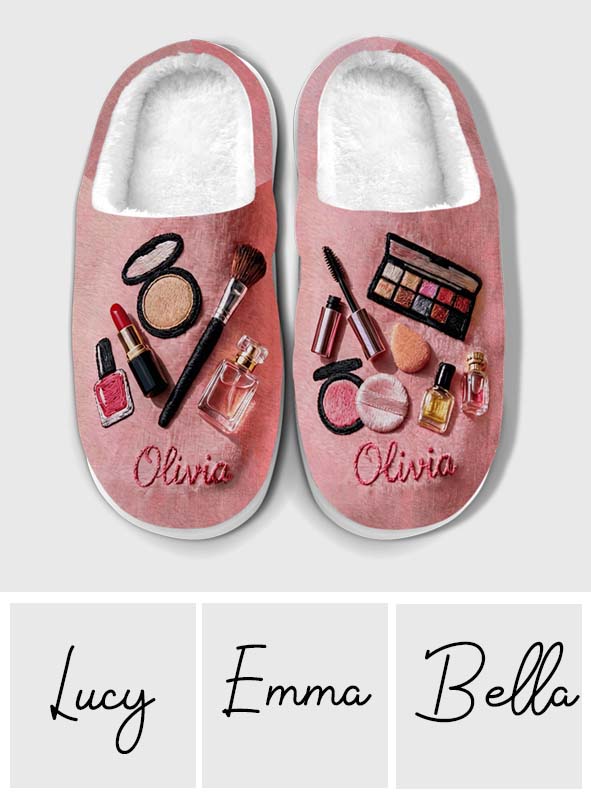 Beauty Routine - Personalized Makeup Slippers