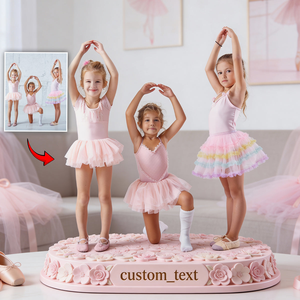 Ballet Girl, Ballerina - Personalized Ballet Custom Shaped Acrylic Plaque