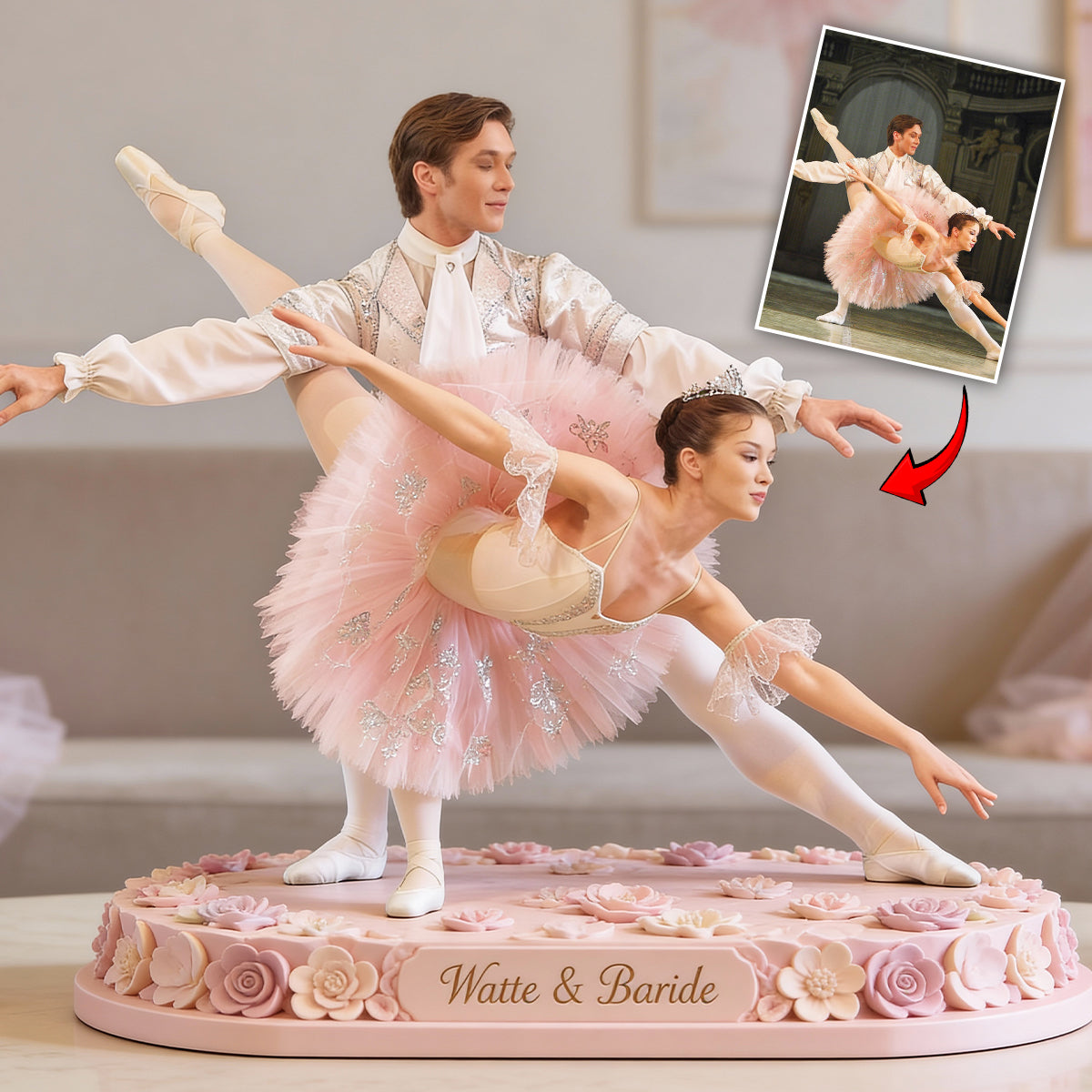 Ballet Girl, Ballerina - Personalized Ballet Custom Shaped Acrylic Plaque