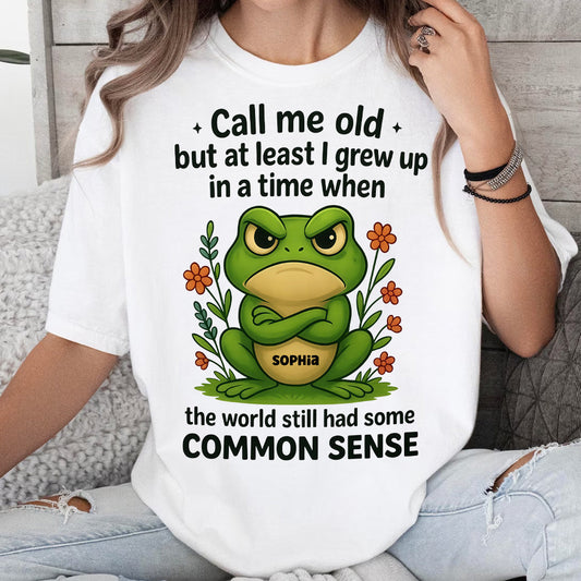 Appelez-moi vieux - T-shirt et sweat à capuche personnalisés Love Frog