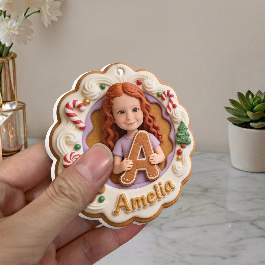 Sweet Christmas Memories - Personalized Kid Premium 3D Ornament